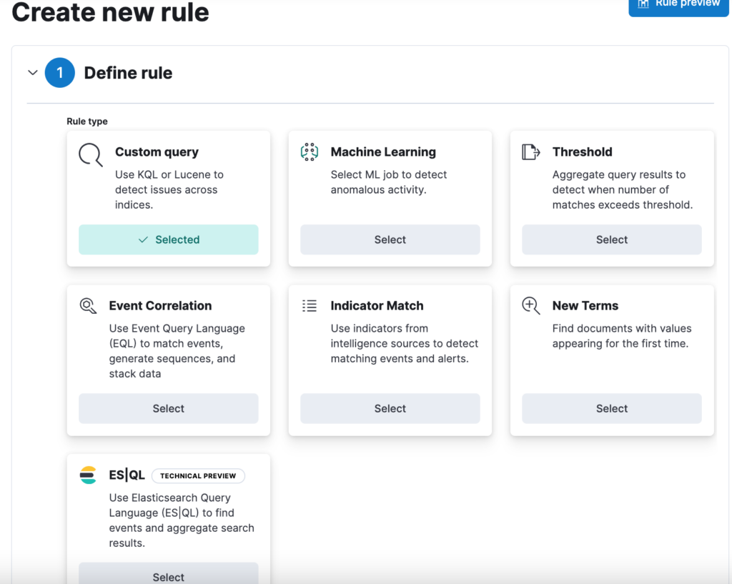 Define Detection Rule