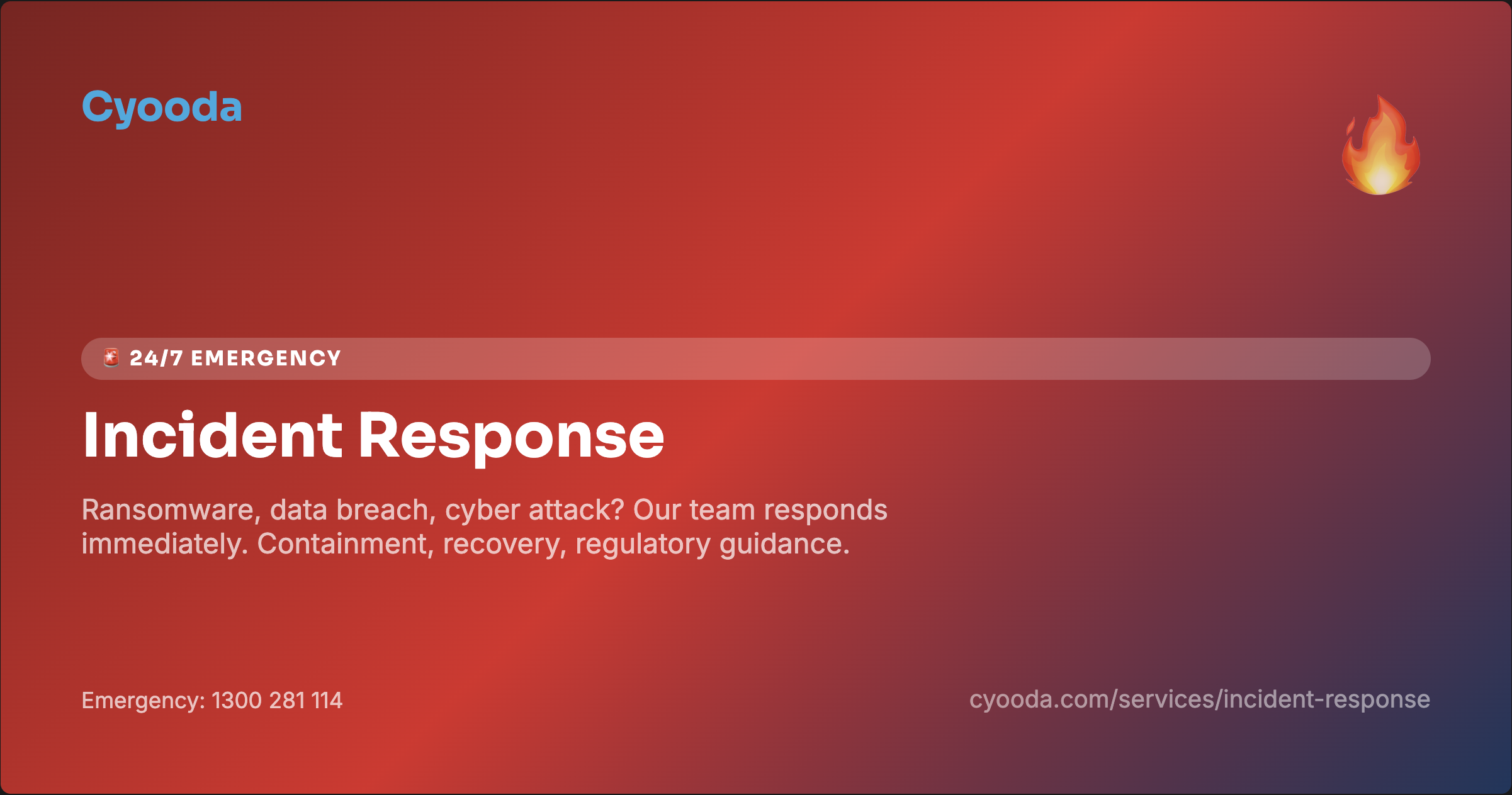 Incident Response Sydney | 24/7 Cyber Emergency | Cyooda