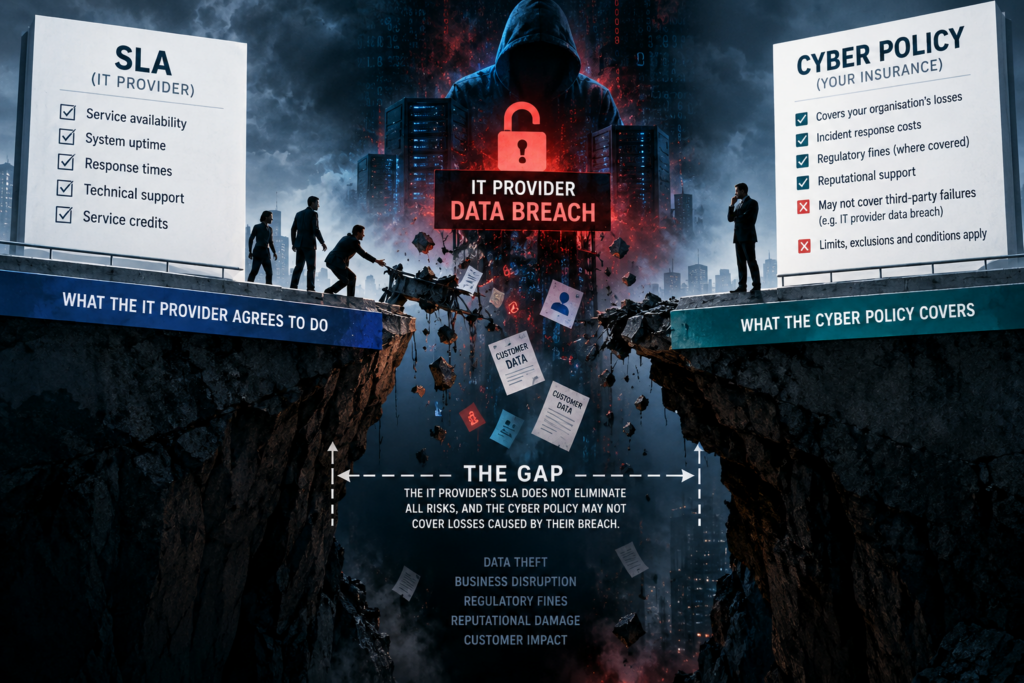 IT provider data breach and independence